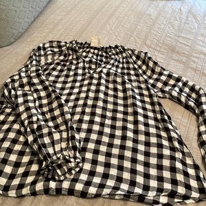 Harper Buffalo plaid top